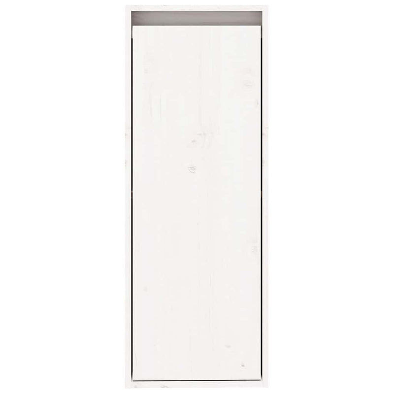 Dulapuri de perete, 2 buc., alb, 30x30x80 cm, lemn masiv de pin