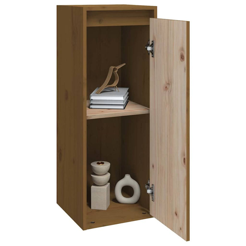 Dulapuri de perete 2 buc. maro miere 30x30x80 cm lemn de pin