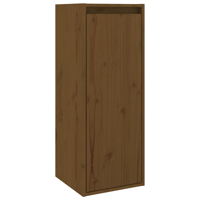 Dulapuri de perete 2 buc. maro miere 30x30x80 cm lemn de pin