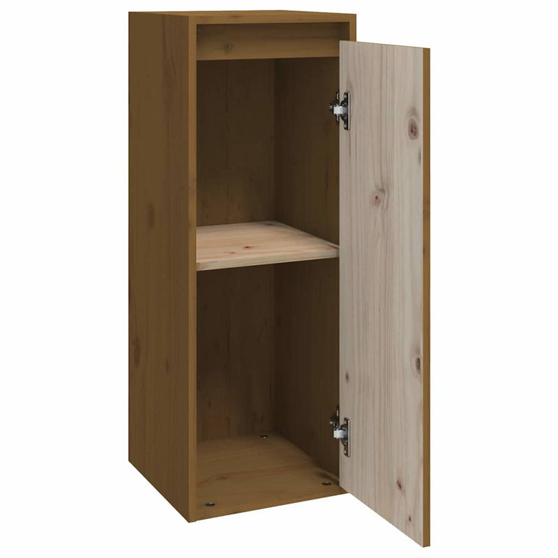 Dulapuri de perete 2 buc. maro miere 30x30x80 cm lemn de pin