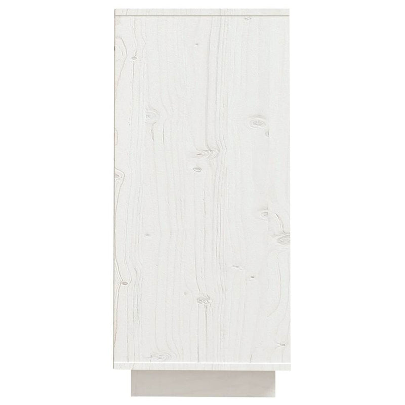 Dulap, alb, 60x34x75 cm, lemn masiv de pin