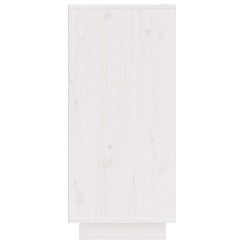 Servante, 2 buc., alb, 31,5x34x75 cm, lemn masiv de pin