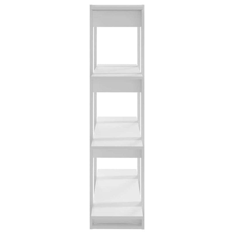 Bibliotecă/Separator cameră, alb, 100x30x123,5 cm