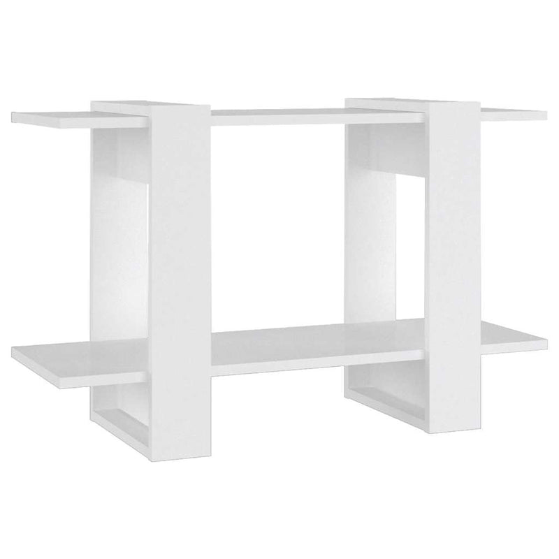 Bibliotecă/Separator cameră, alb, 80x30x51 cm