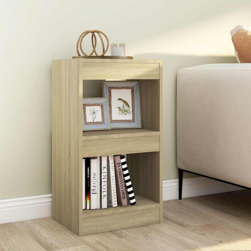 Bibliotecă/Separator cameră, stejar sonoma, 40x30x72 cm