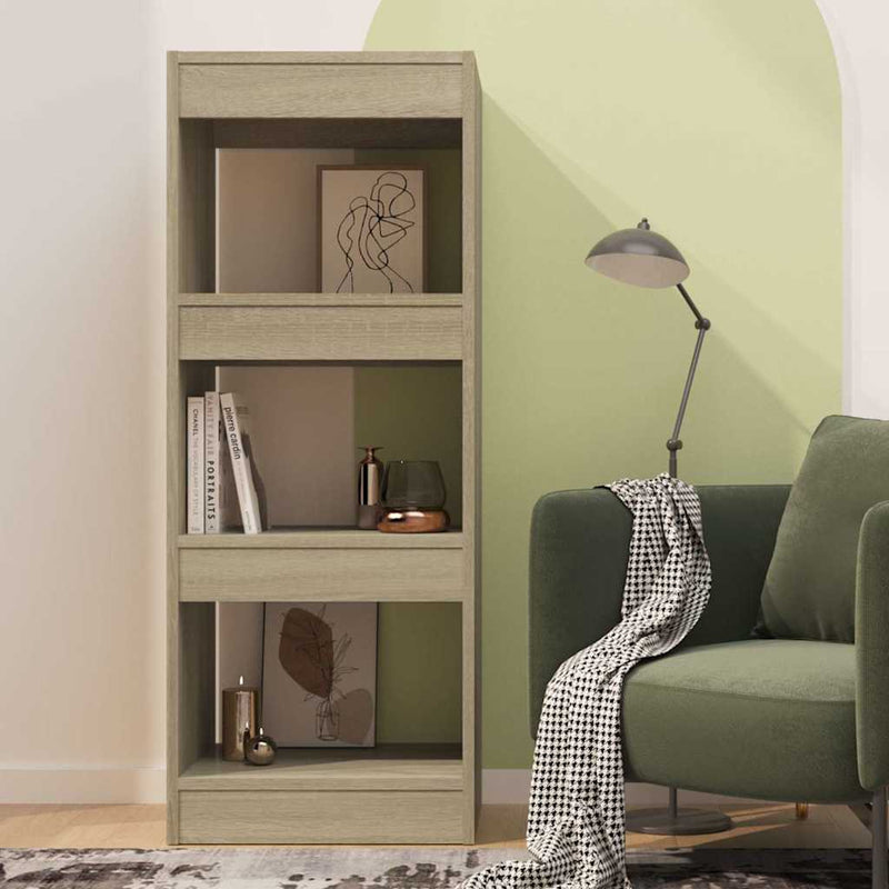 Bibliotecă/Separator cameră, stejar sonoma, 40x30x103 cm, PAL