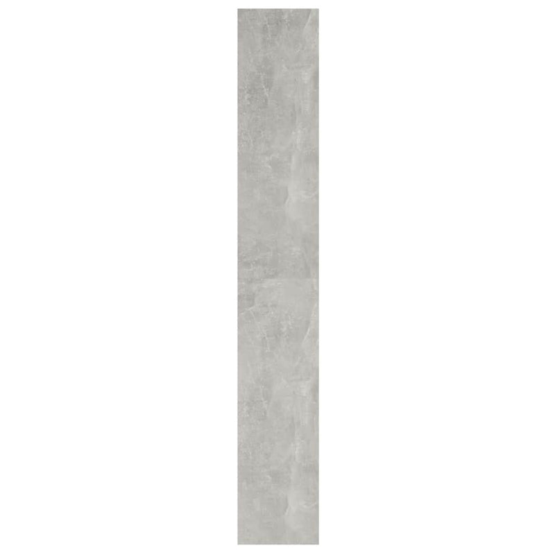 Bibliotecă/Separator cameră, gri beton, 40x30x198 cm