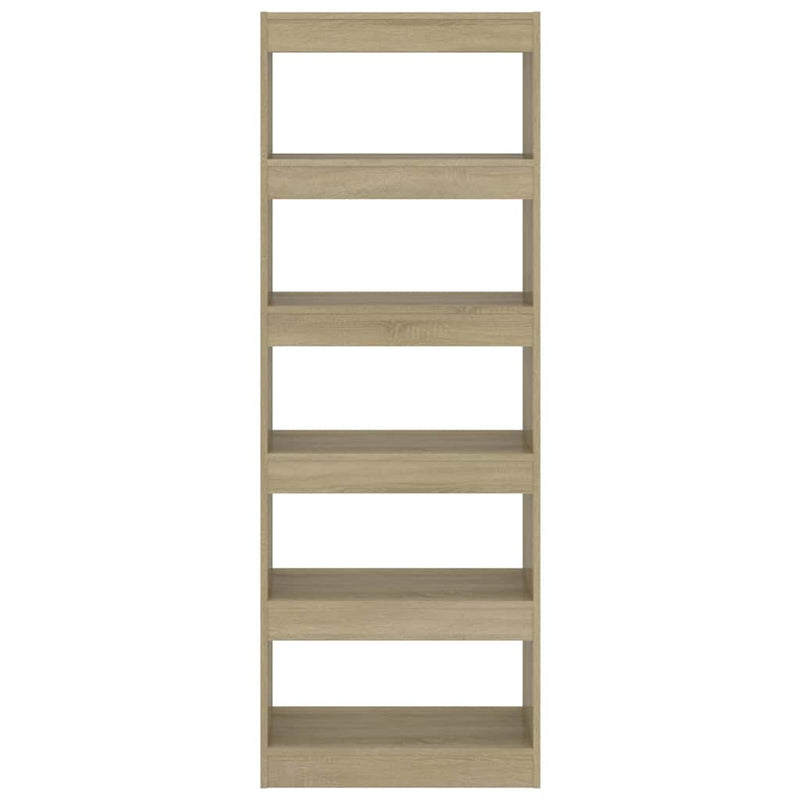 Bibliotecă/Separator cameră, stejar sonoma, 60x30x166 cm, PAL