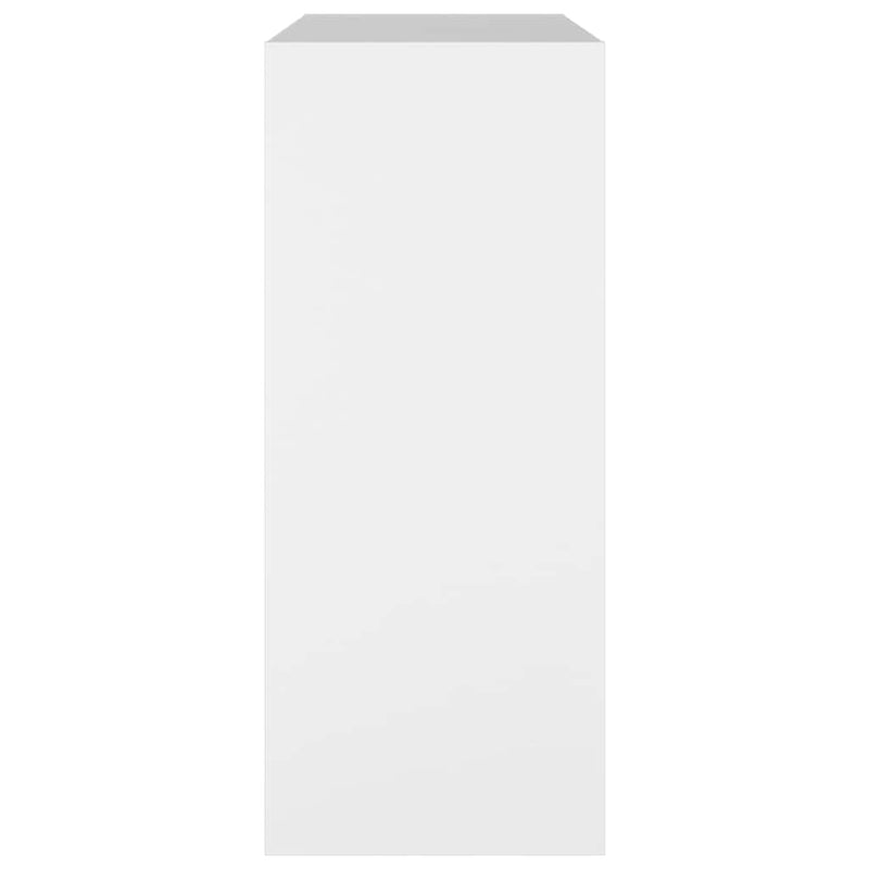 Bibliotecă/Separator cameră, alb, 80x30x72 cm