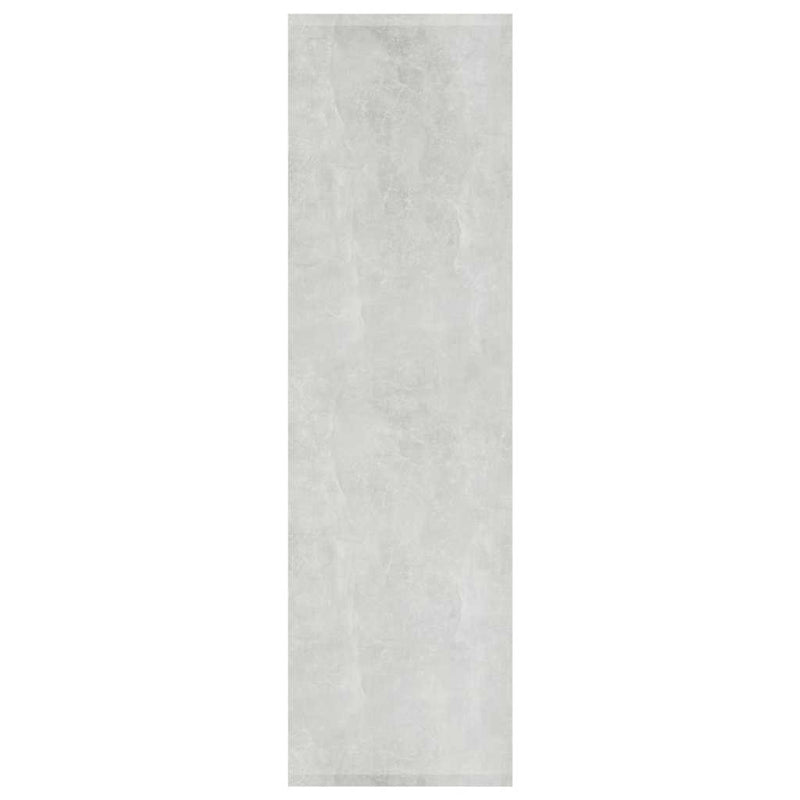 Bibliotecă/Separator cameră gri beton 80x30x103cm lemn compozit