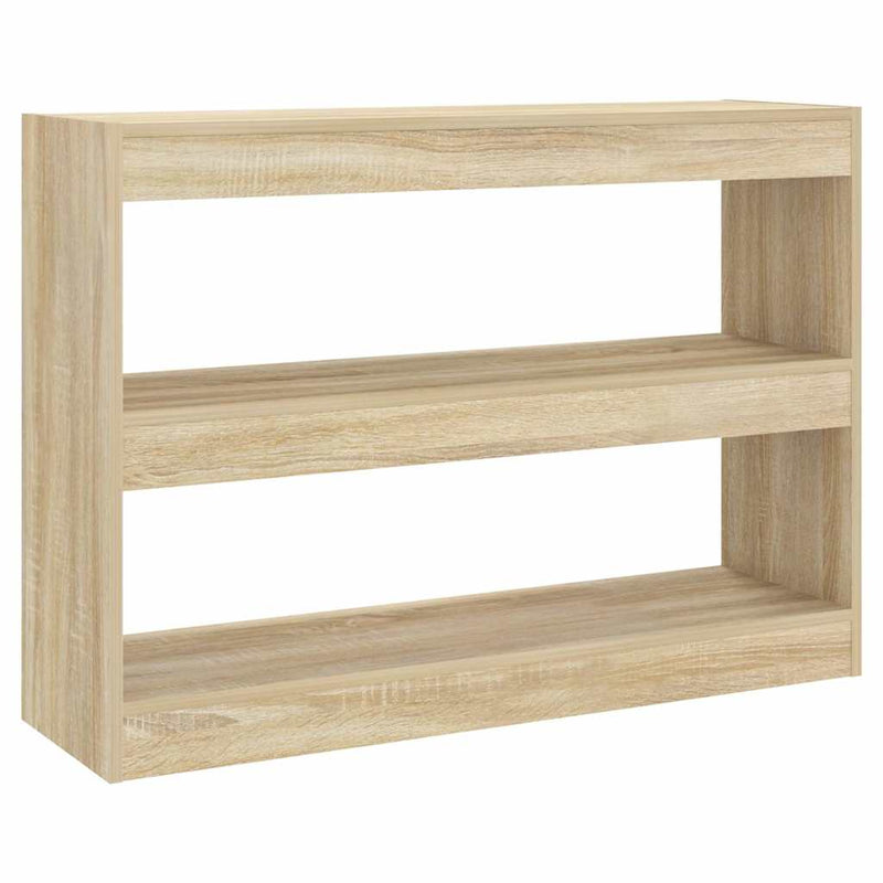 Bibliotecă/Separator cameră, stejar sonoma, 100x30x72 cm