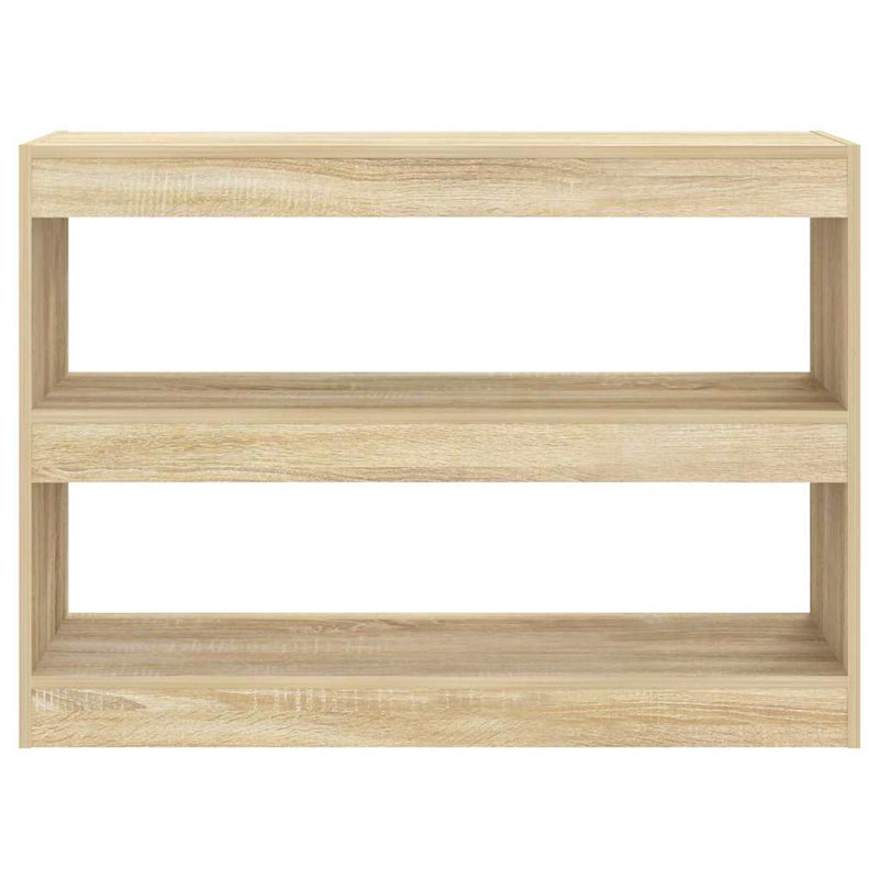 Bibliotecă/Separator cameră, stejar sonoma, 100x30x72 cm