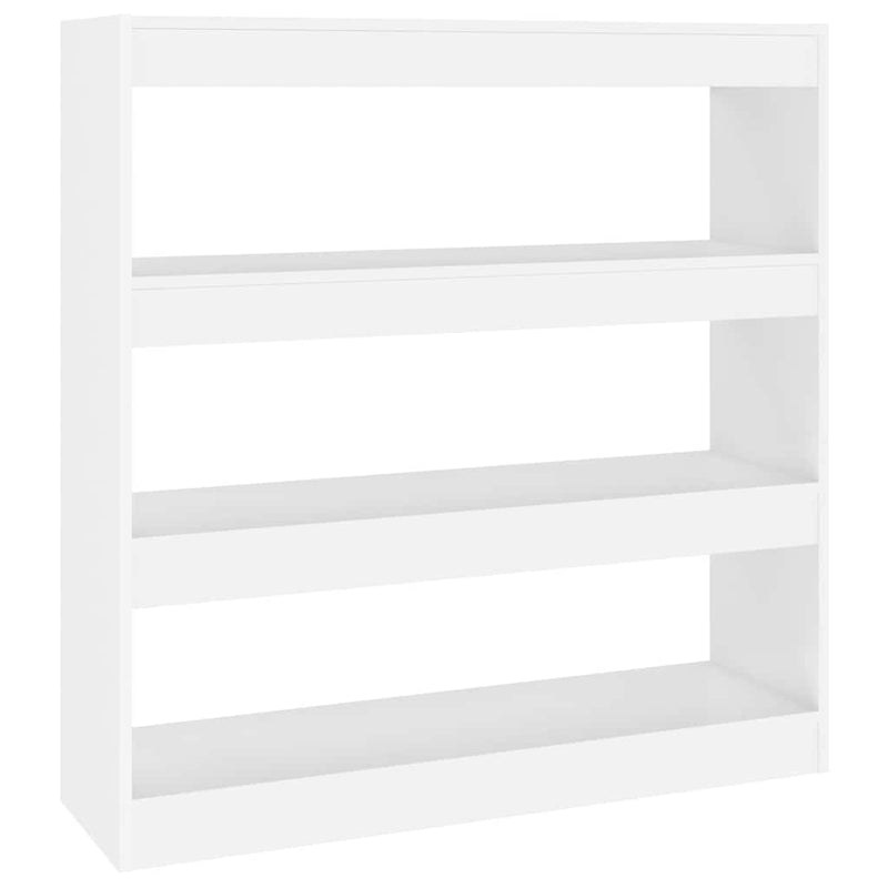 Bibliotecă/Separator cameră, alb, 100x30x103 cm
