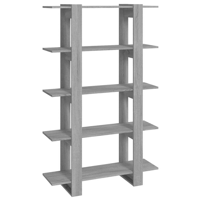 Bibliotecă/Separator cameră, gri sonoma, 100x30x160 cm