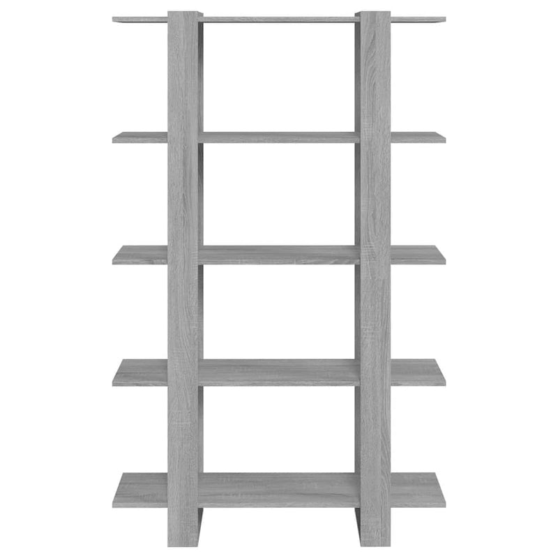 Bibliotecă/Separator cameră, gri sonoma, 100x30x160 cm
