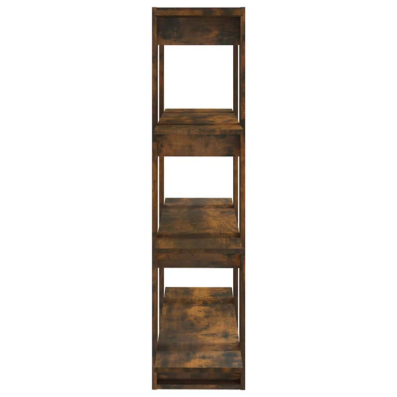 Bibliotecă/Separator cameră, stejar fumuriu, 100x30x123,5 cm