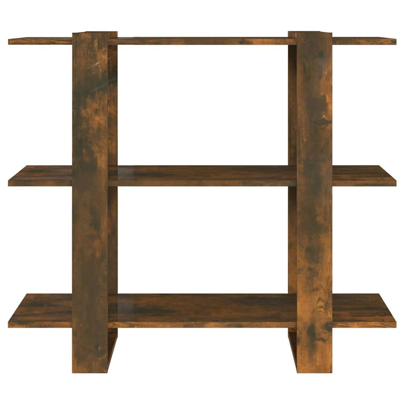 Bibliotecă/Separator cameră, stejar fumuriu, 100x30x87 cm