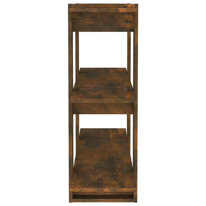 Bibliotecă/Separator cameră, stejar fumuriu, 100x30x87 cm