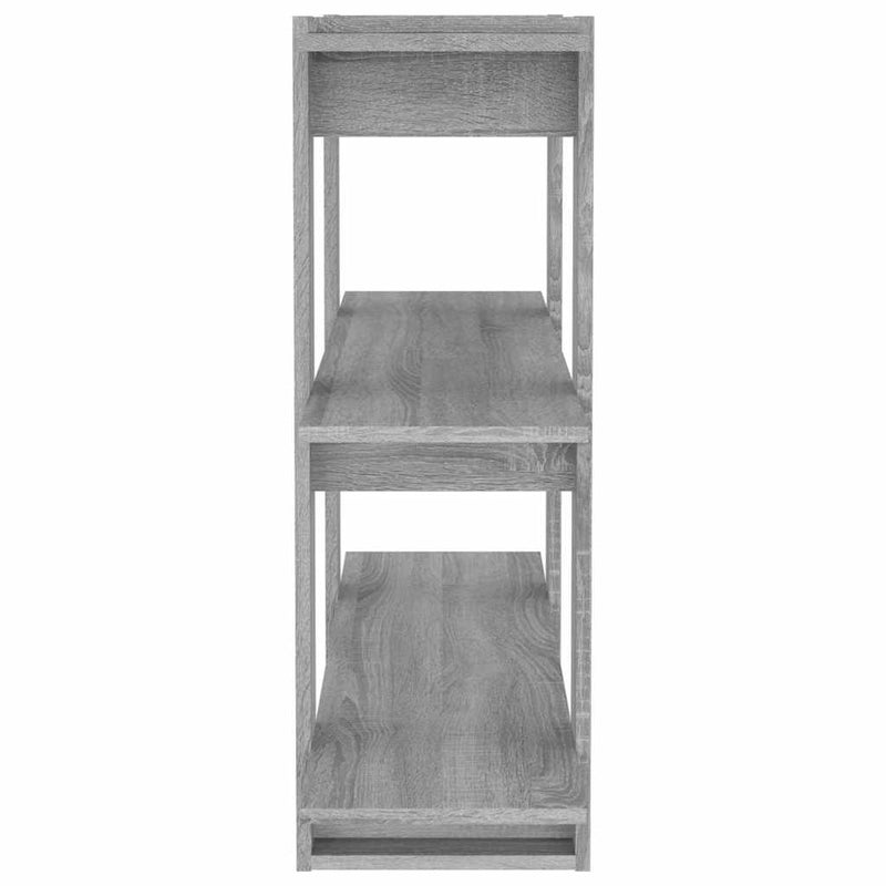 Bibliotecă/Separator cameră, gri sonoma, 100x30x87 cm