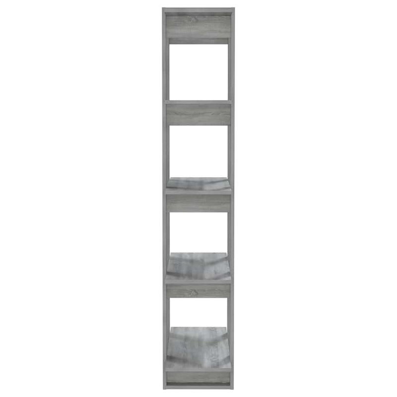 Bibliotecă/Separator cameră, gri sonoma, 80x30x160 cm, PAL