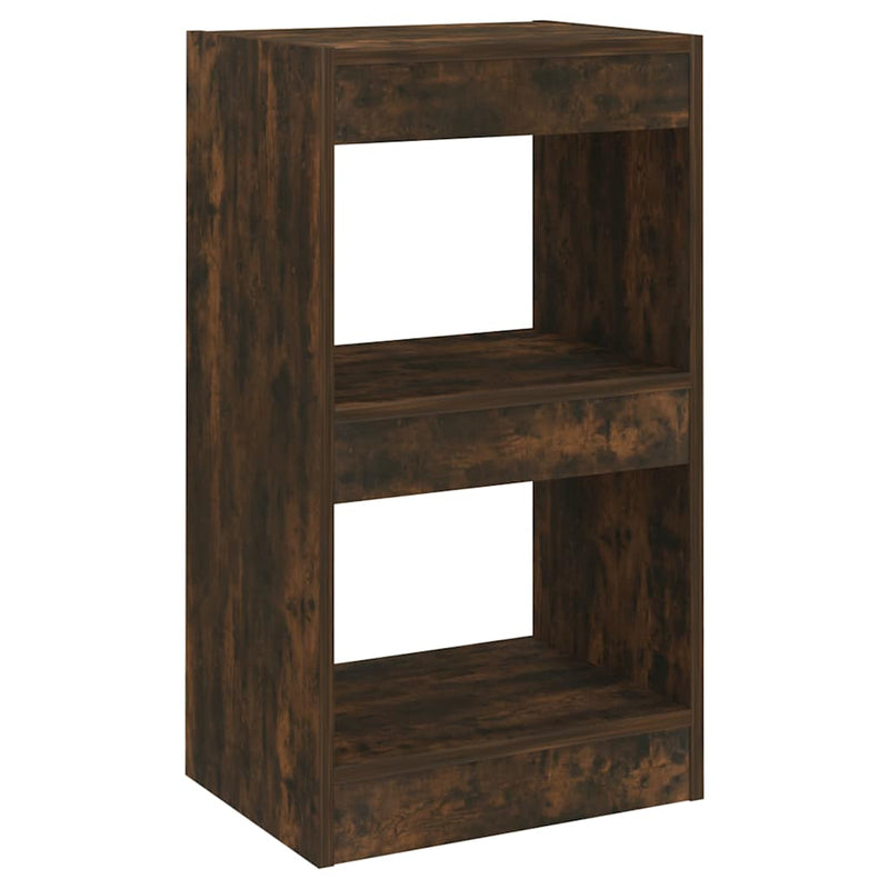 Bibliotecă/Separator cameră, stejar fumuriu, 40x30x72 cm