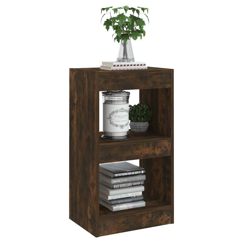 Bibliotecă/Separator cameră, stejar fumuriu, 40x30x72 cm