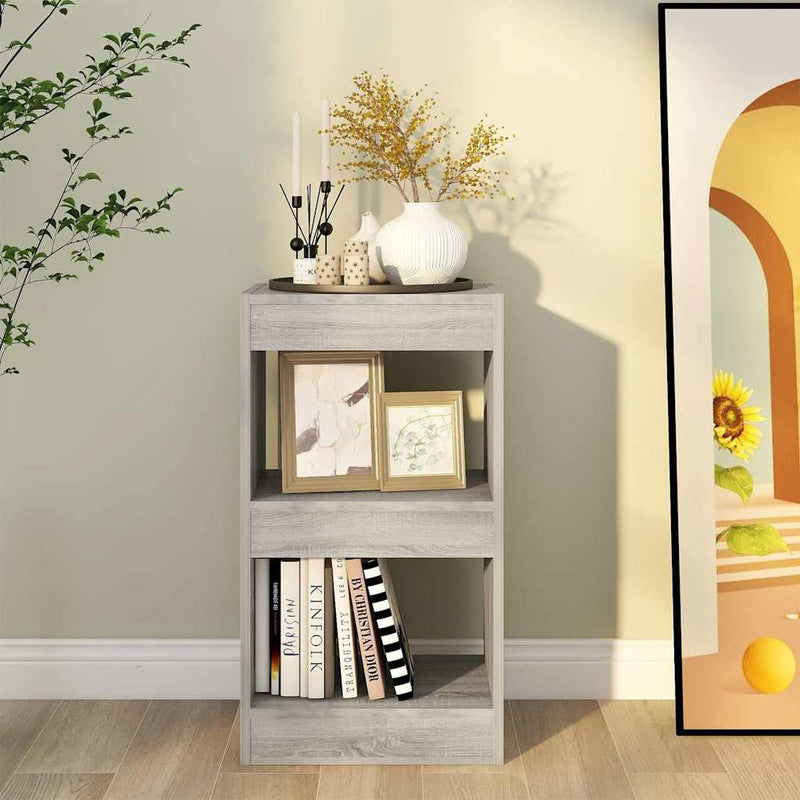 Bibliotecă/Separator cameră, gri sonoma, 40x30x72 cm