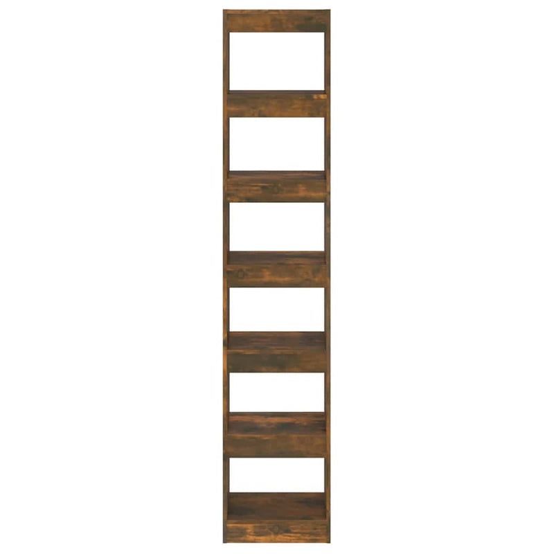 Bibliotecă/Separator cameră, stejar fumuriu, 40x30x198 cm