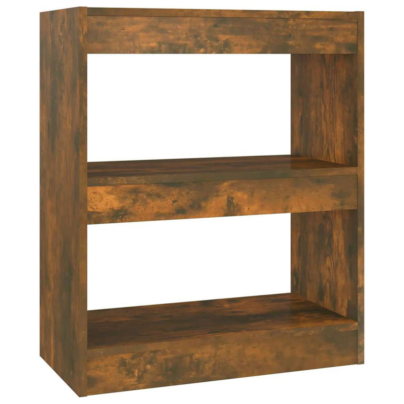 Bibliotecă/Separator cameră, stejar fumuriu, 60x30x72 cm, PAL