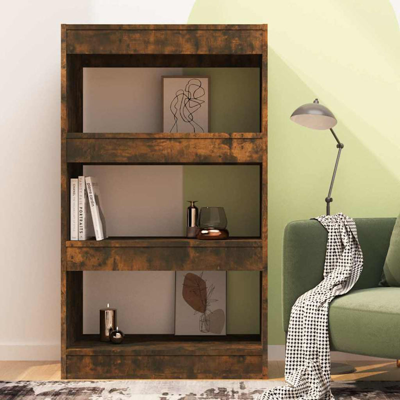 Bibliotecă/Separator cameră, stejar fumuriu, 60x30x103 cm PAL