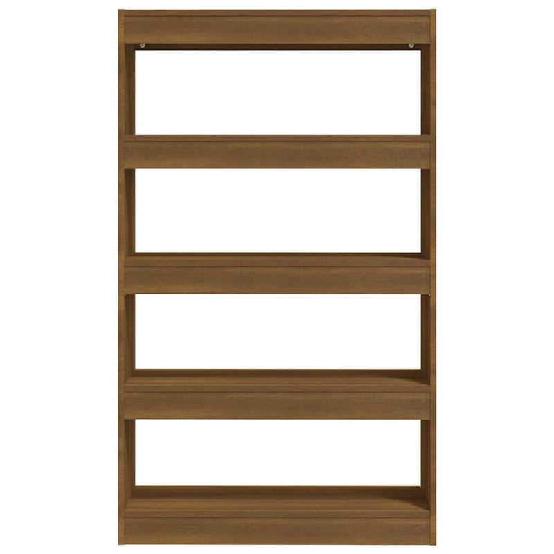 Bibliotecă/Separator cameră, stejar maro, 80x30x135 cm, PAL