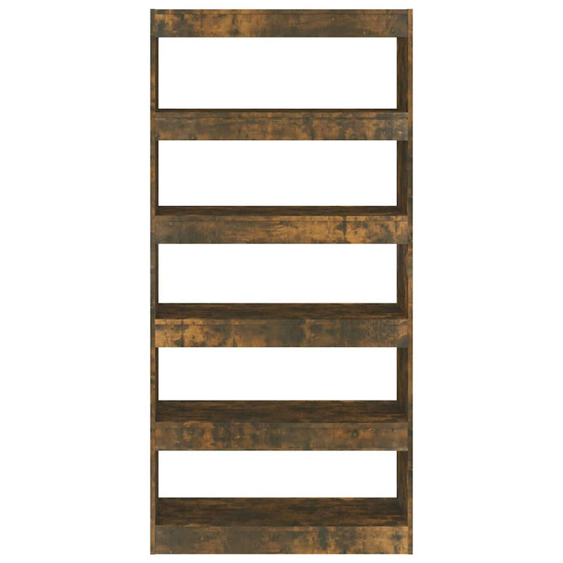 Bibliotecă/Separator cameră, stejar fumuriu, 80x30x166 cm, PAL