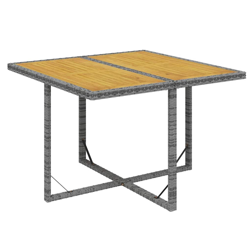 Set mobilier de grădină cu perne, 5 piese, gri, poliratan