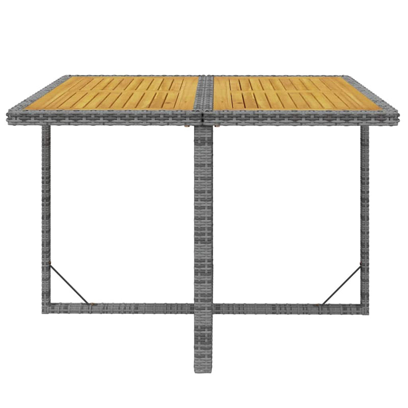Set mobilier grădină cu perne, 9 piese, gri, poliratan