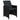 Set mobilier de grădină cu perne, 7 piese, negru, poliratan