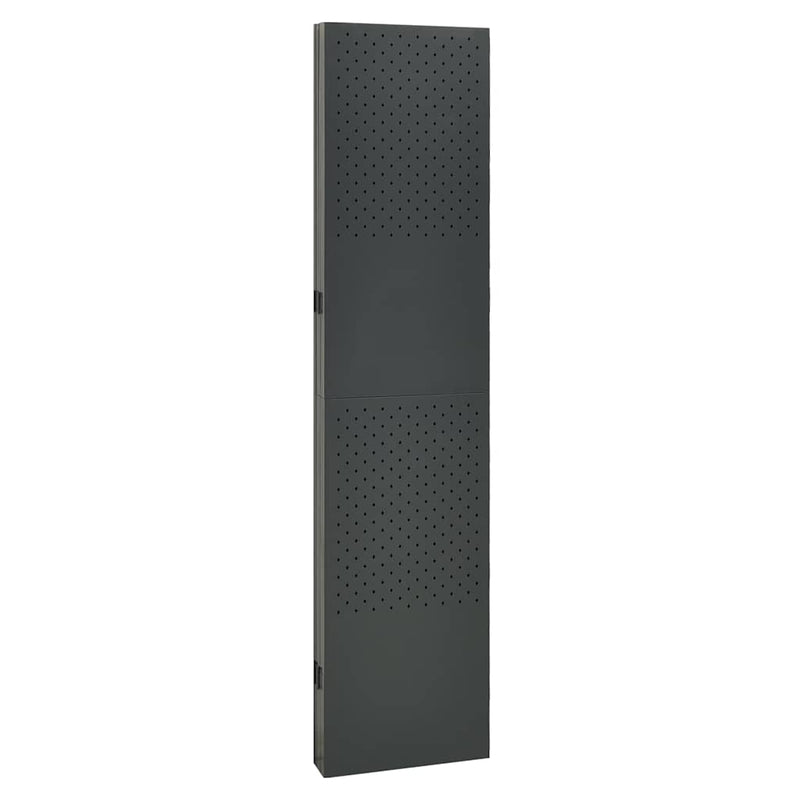 Paravane de cameră cu 5 panouri, 2 buc. antracit 200x180cm oțel