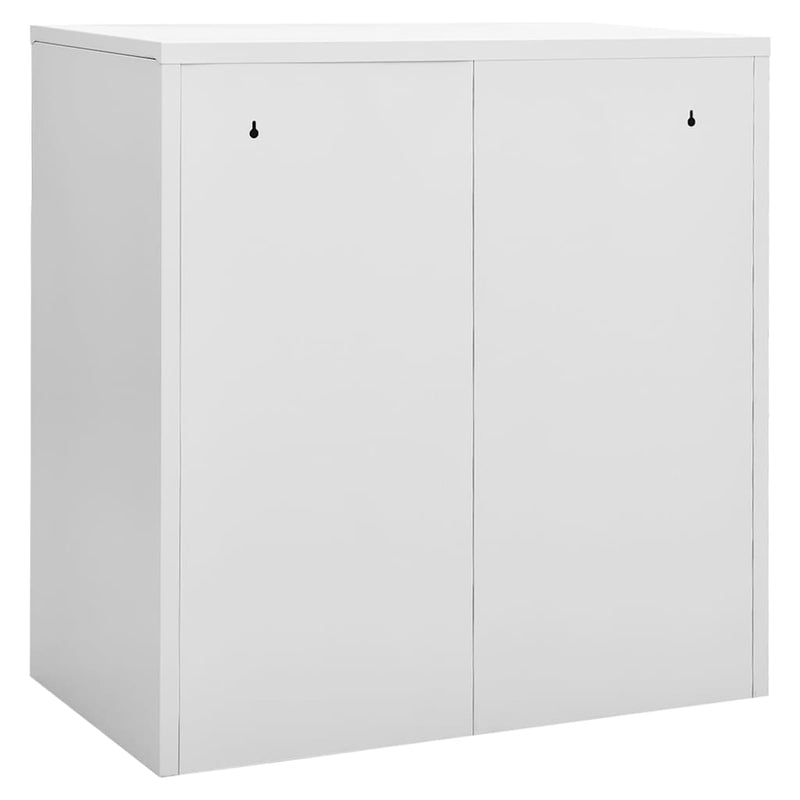Dulapuri vestiar 2 buc. gri deschis/albastru 90x45x92,5 cm oțel