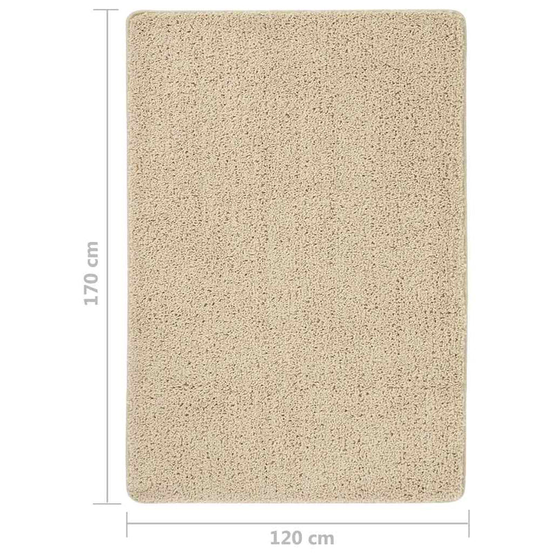 Covor pufos, crem, 120x170 cm, antiderapant