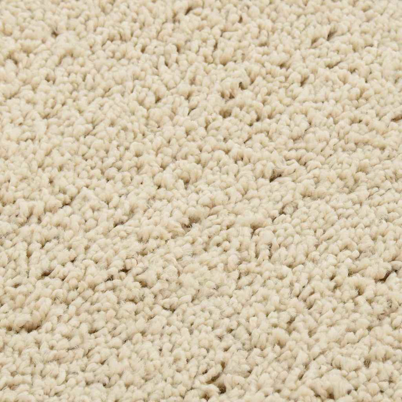 Covor pufos, crem, 140x200 cm, antiderapant