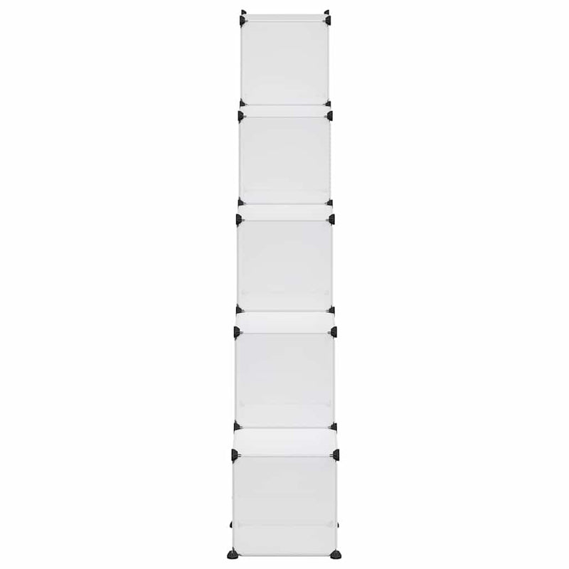 Organizator cub de depozitare, 15 cuburi, transparent, PP