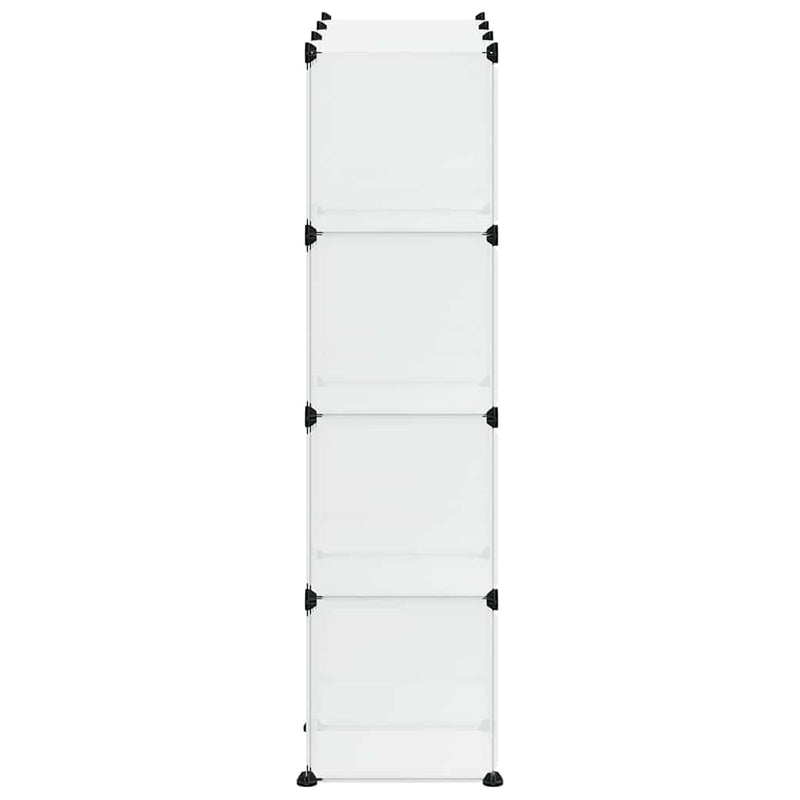 Organizator cub de depozitare, 12 cuburi, transparent, PP
