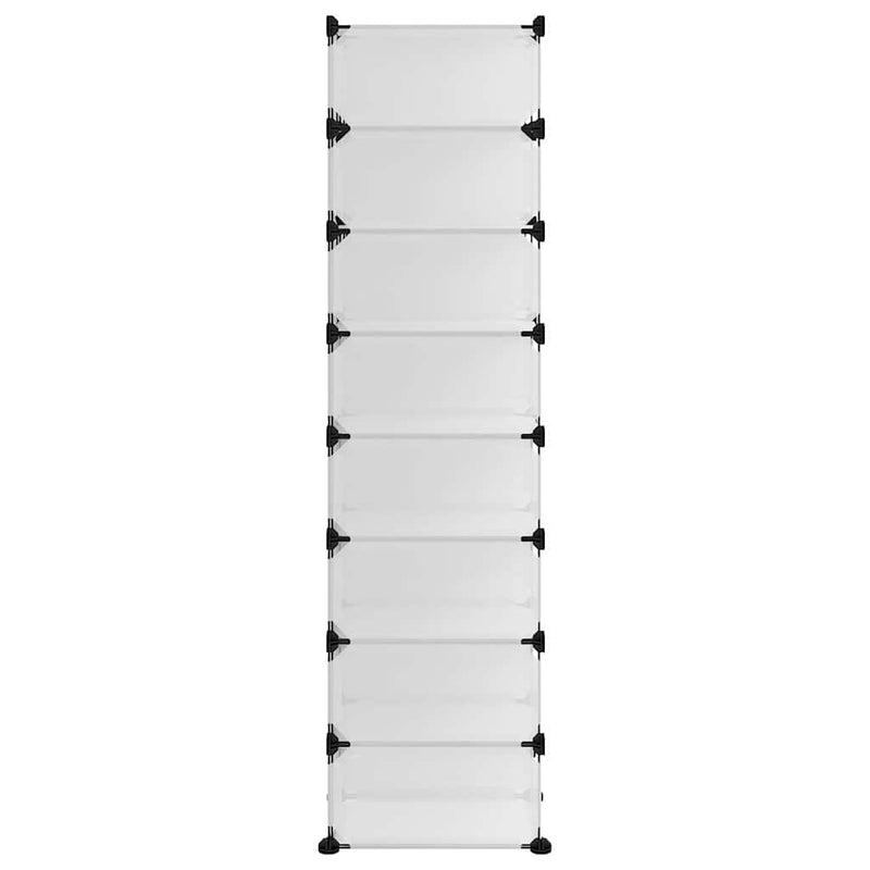 Suport de pantofi, transparent, 93x36,5x140 cm, PP
