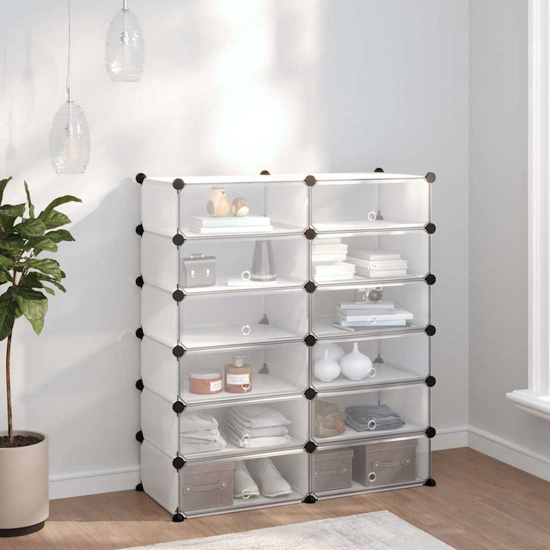 Suport de pantofi, transparent, 94,5x36,5x106 cm, PP