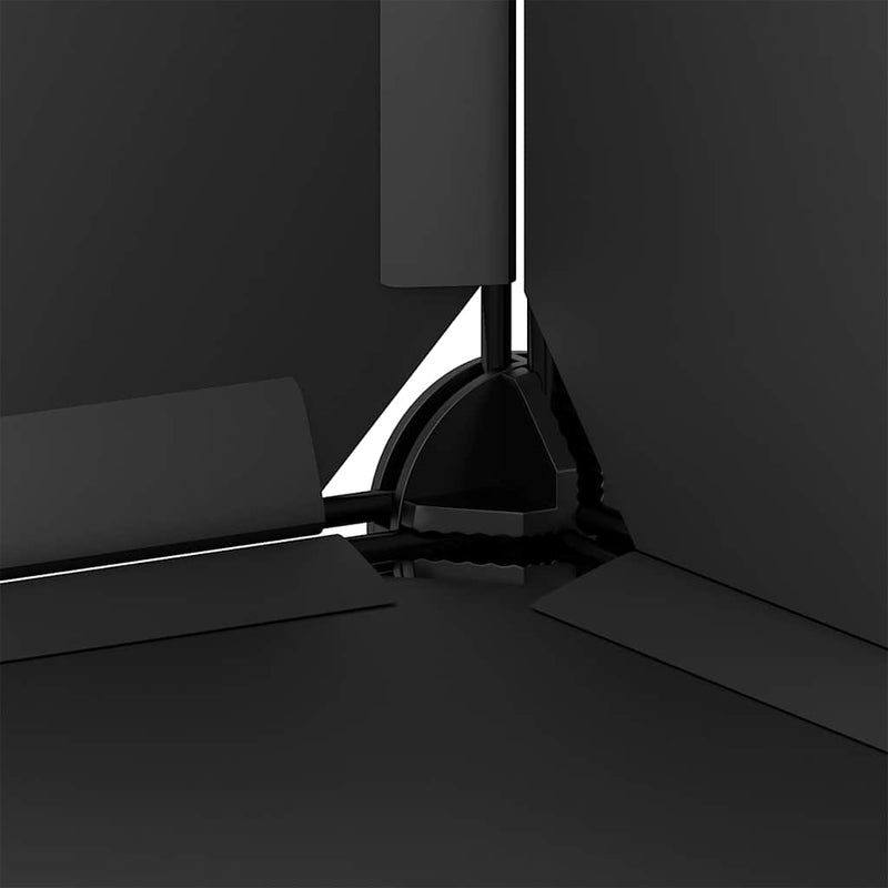 Suport de pantofi, negru, 94x37x125 cm, PP