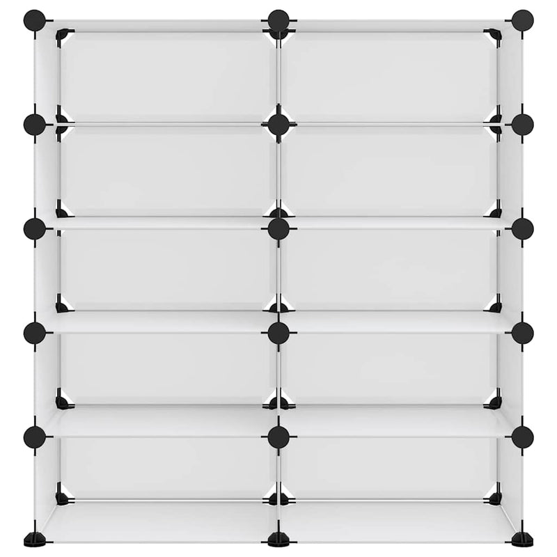 Suport de pantofi, transparent, 84x32x88,5 cm, PP