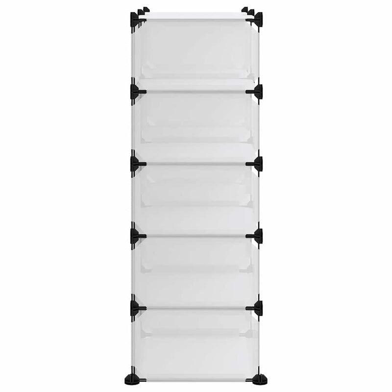 Suport de pantofi, transparent, 84x32x88,5 cm, PP