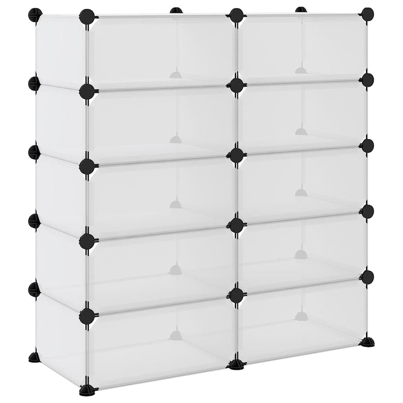Suport de pantofi, transparent, 84x32x88,5 cm, PP