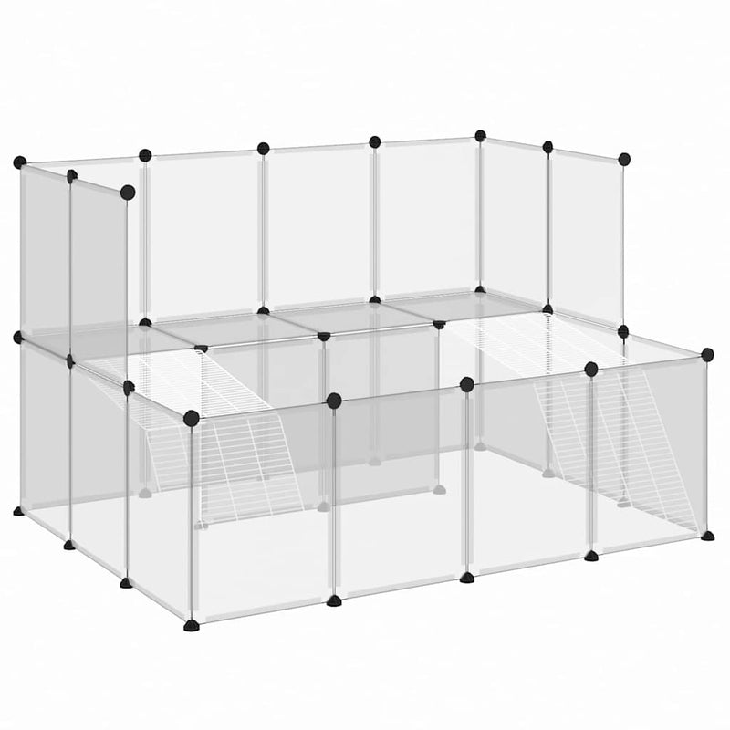Cușcă pentru animale mici transparent 143x107x93 cm PP și oțel