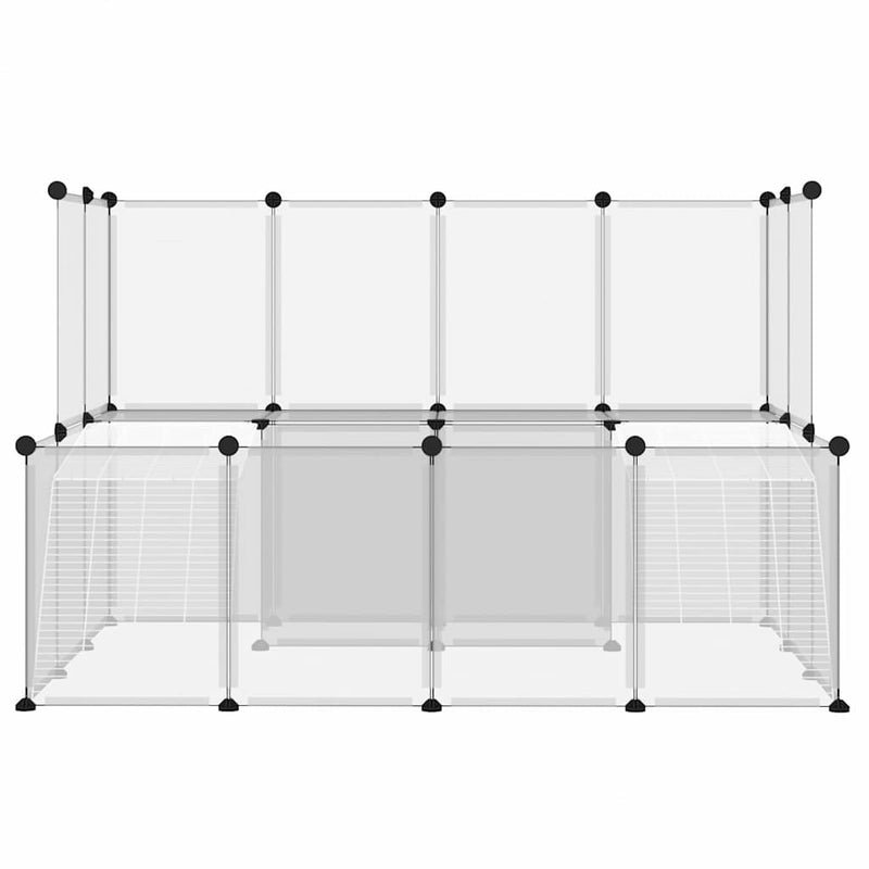 Cușcă pentru animale mici transparent 143x107x93 cm PP și oțel