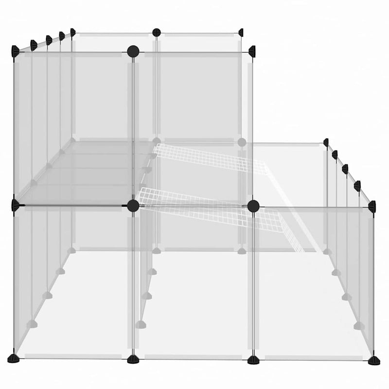 Cușcă pentru animale mici transparent 143x107x93 cm PP și oțel